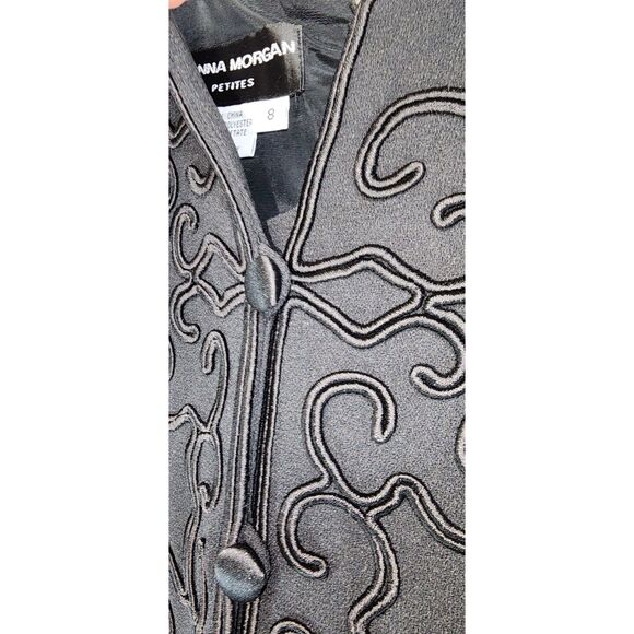 Vintage Donna Morgan Petites Black One Piece Sleeveless JumpSuit Size 8 - Picture 8 of 8